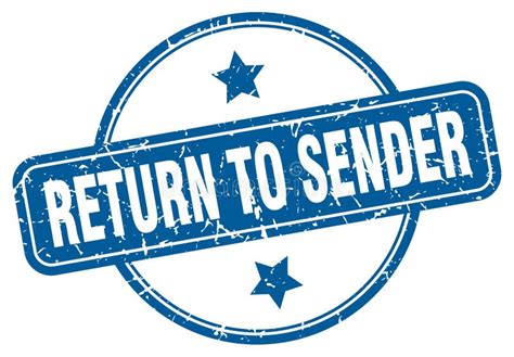 Return To Sender Stamp Stock Vector Illustration Of Return 148309397