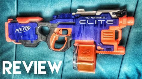 Review Nerf N Strike Elite Hyperfire Unboxing Review And Firing