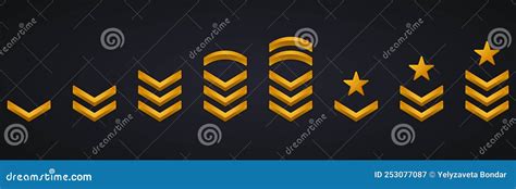 Military Insignia Soldier Sergeant General Major Officer Lieutenant