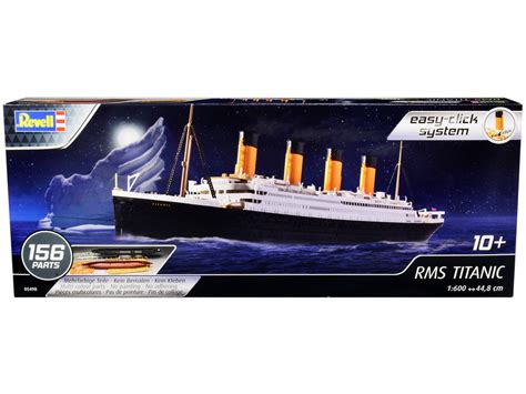 Rms Titanic Passenger Liner Ship Level 2 Easy Click Plastic Model Ki