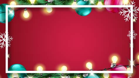Christmas Lights Powerpoint Background Template Powerpoint Background