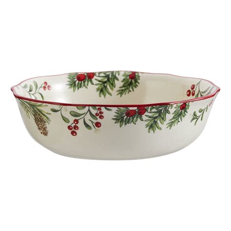 Better Homes And Gardens Heritage Holly Christmas Dinner Bowl 100