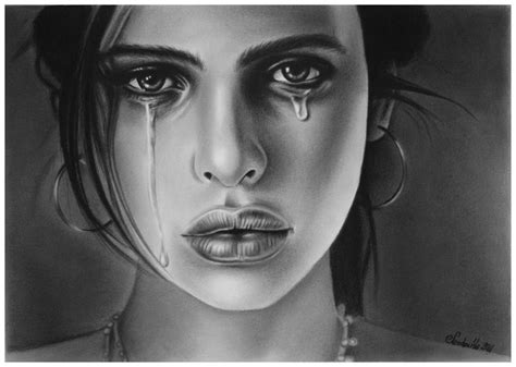 Crying Girl Drawing Cry Drawing Cartoon Girl Drawing Face Drawing