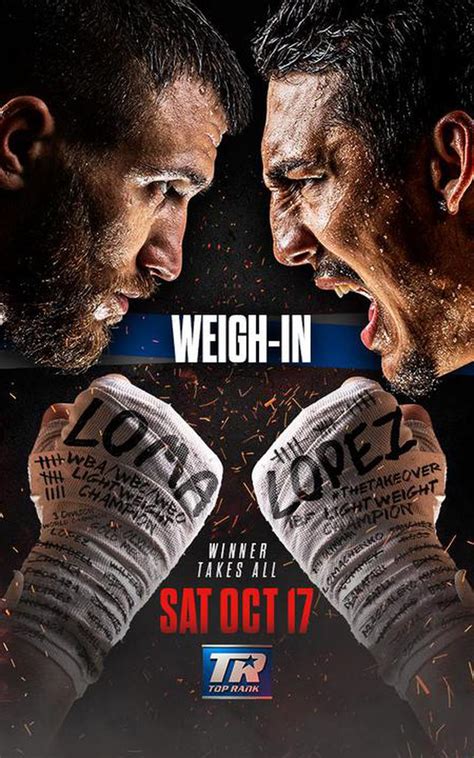 Weigh In Vasiliy Lomachenko Vs Teofimo Lopez Official Free Replay FITE