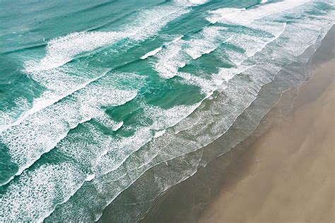Beach Waves From Above Photograph By Lorrie Joaus