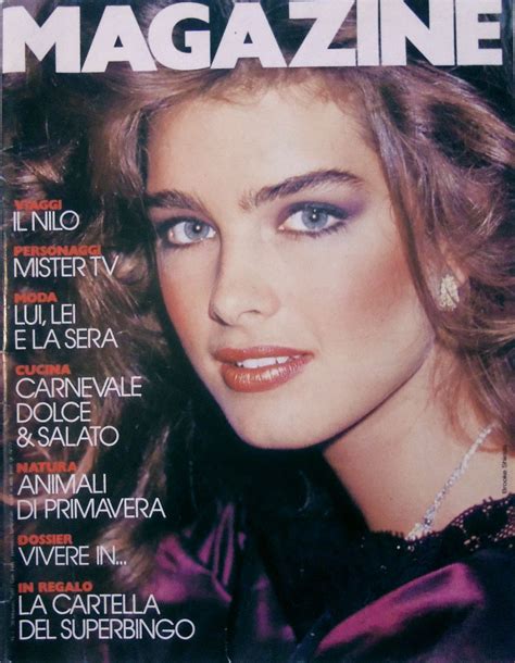 Brooke Shields Covers Rivista Magazine February 28 1987 Photo By