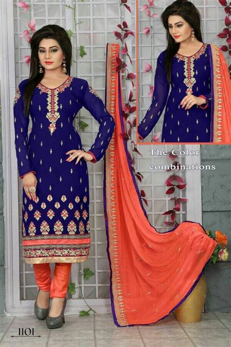 Georgette Semi Stitched Salwar Kameez At Rs 499 In Surat Id 16336835062
