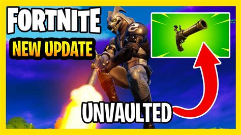 Fortnite New Update New Weapon Flint Knock Pistol Unvaulted Season 5