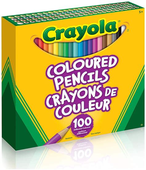 Crayola 67 6100 Coloured Pencils 100 Count Pencil Crayons Vibrant