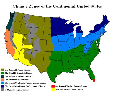 Climate Maps United States And Canada Free Printable Maps