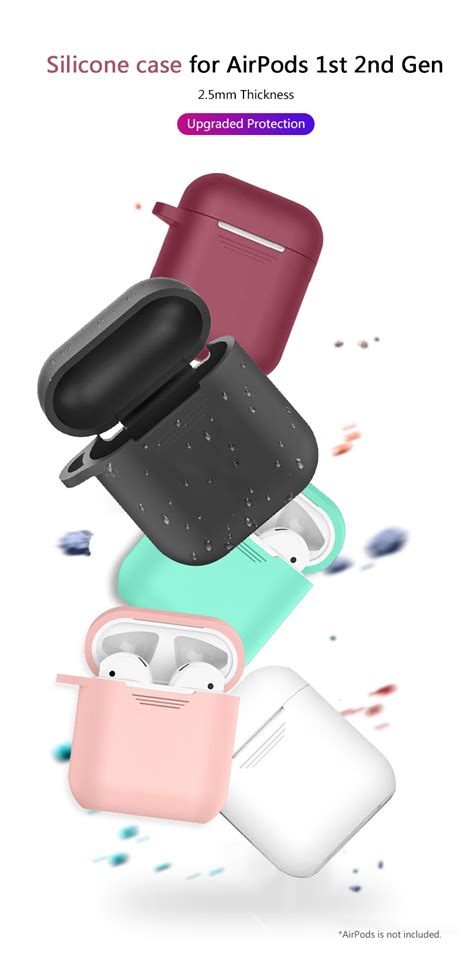 The apple airpods 2 2019 are practically the same as the apple airpods 1 truly wireless 2017, with slight differences. Individuelles Logo Silikon Ohr Pod Fall Zubehör 2,5mm ...