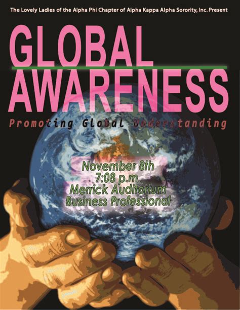 Brittany S Hodges Portfolio Global Awareness Program Flyer