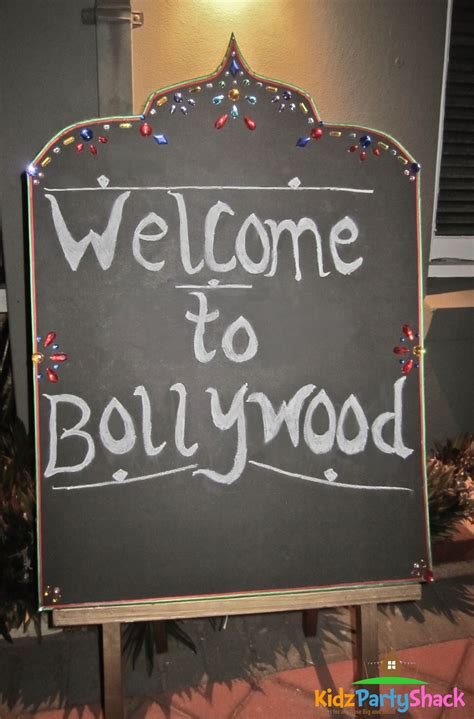 You don't need to have lots and lots of decorations for bollywood theme party. Welcome blackboard sign. A fun Bollywood Themed 21st ...