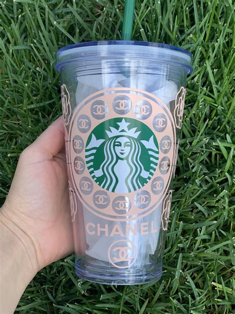 Chanel Inspired Starbucks Cup Starbucks Cups Custom Starbucks Cup