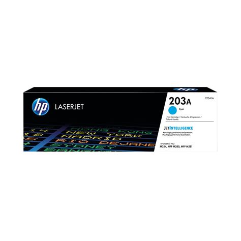 These items are customizable to some extent depending on your needs and are also certified products to assure uncompromised qualities. HP 203A Cyan Toner Cartridge - CF541A
