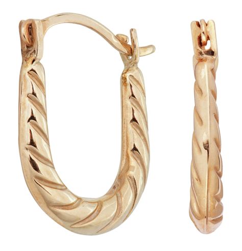 Revere 9ct Yellow Gold Mini Ridge Creole Hoop Earrings 2106256 Argos Price Tracker
