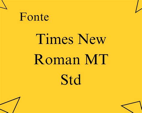 Fonte Times New Roman MT Std Baixar Fontes Gratis