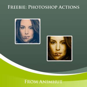 Freebie 10 Photoshop Actions AnimHuT Creative Design Blog
