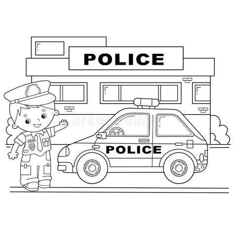 Police Station Coloring Pages For Kids Coloring Pages