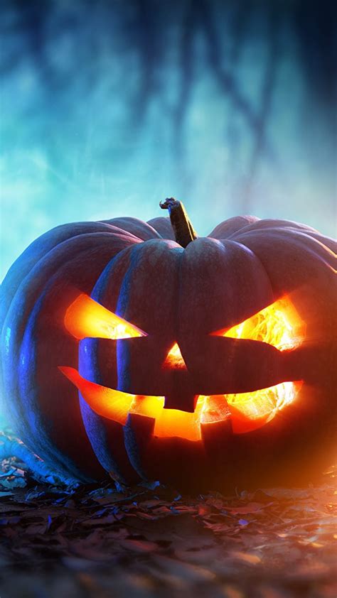 Scary Pumpkin Halloween Halloween Favorites Orange Hd Phone