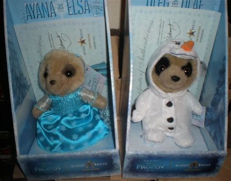 Both Disney Frozen Meerkat Toys Oleg And Ayana As Olaf And Band New