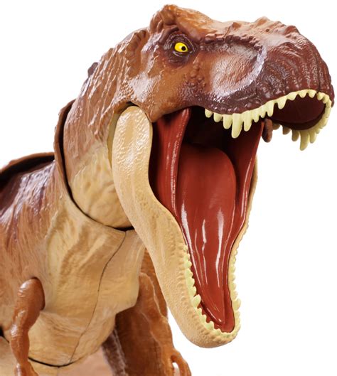 Best Buy Jurassic World Thrash ‘n Throw Tyrannosaurus Rex Figure Brown Fmy70