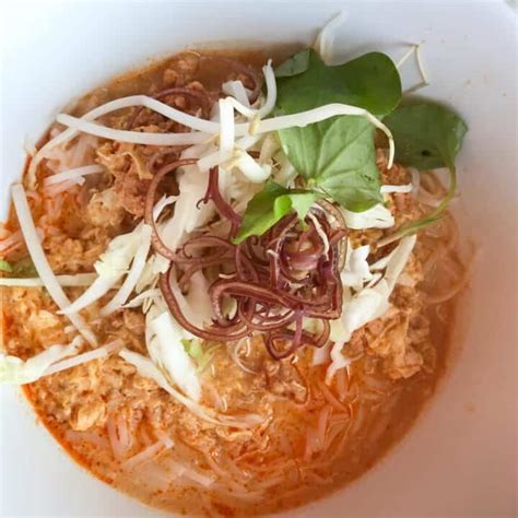 Mee Ka Tee Recipe Authentic Thai And Lao Coconut Noodle Soup