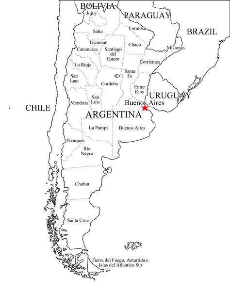 Mapa Político De Argentina Para Imprimir Mapa De Provincias De