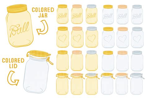 Sunshine Mason Jars Graphic By Amanda Ilkov · Creative Fabrica