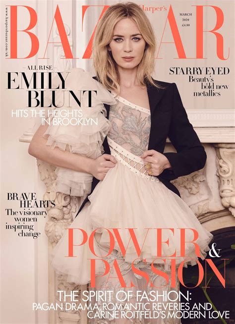 EMILY BLUNT In Harpers Bazaar Magazine UK March HawtCelebs