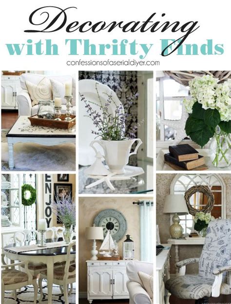 Most thrift stores have extensive tablecloth and curtain fabrics. Decorating with Thrifty Finds {a Décor Challenge} | Thrift ...