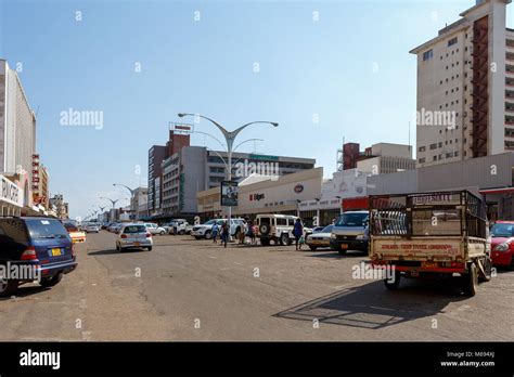 Zimbabwe Bulawayo October 27 Peoples On Street In The Second Largest