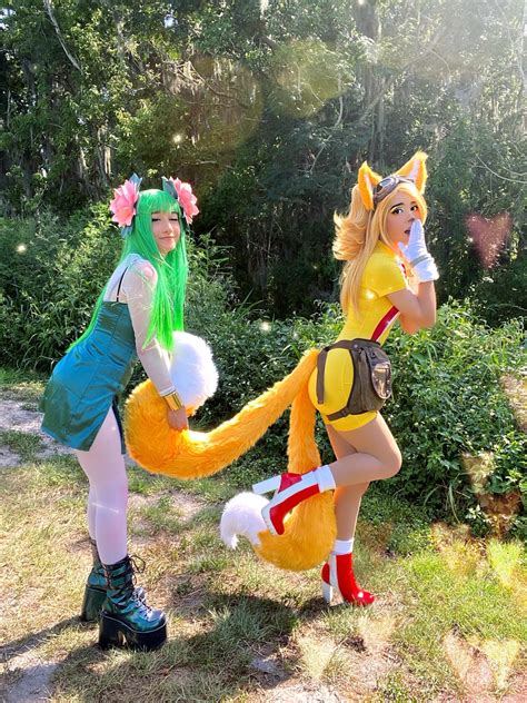 [self] cosmo and tails from sonic x r cosplay