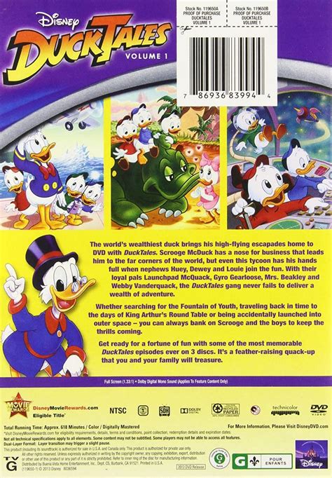 Disneys Ducktales Volume 1 Dvd Box Set Disney Ducktales Dvd Box