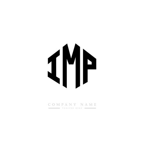 Diseño De Logotipo De Letra Imp Con Forma De Polígono Imp Diseño De