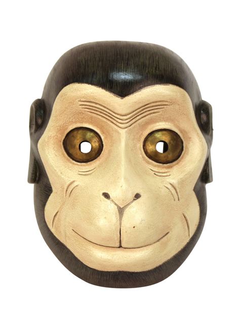 Japanese Noh Theater Monkey Mask Masks Of The World