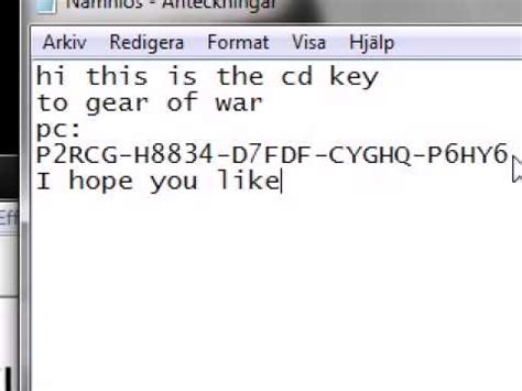 If you still have trouble downloading god of war 3 registration code text or any other file, post it in comments below and our support team or a community member will help you! gears of war pc cd key 100% working - YouTube