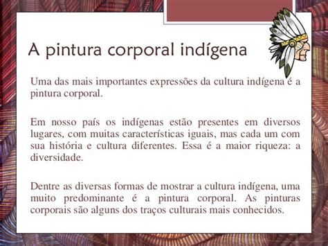 Pintura Corporal Cultura Indígena