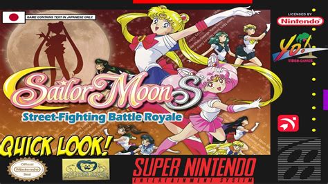 Sailor Moon Super Nes Fighting Game By Arc System Works Quick Look Yovideogames Youtube