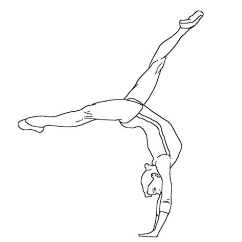 Gymnastics Coloring Pages Hard Coloring Pages