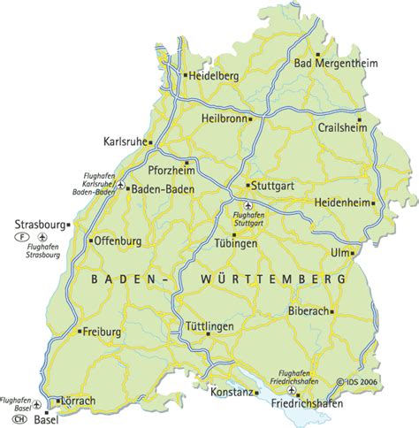 Karte der naturräumlichen untereinheiten der. Infos zum Bundesland/Reisegebiet - Baden-Württemberg