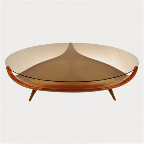 25 Elegant Oval Coffee Table Designs Made Of Glass And Wood