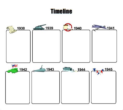 Free 8 Timeline Templates For Kids In Pdf