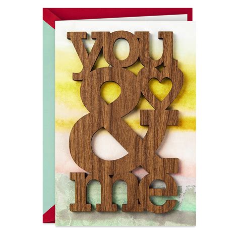 Buy Hallmark Signature Anniversary Card Love Card Wooden You And Me