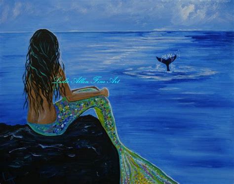 Mermaid Mermaids Siren Art Print Giclee Wall By Leslieallenfineart 25 00 Mermaid Art