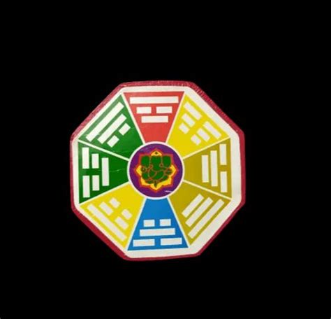Multicolor Ganpati Bagua Pa Kua Symbol For Luck And Prosperity For