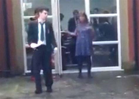 Moment Altrincham Grammar School Pupil Pies Teacher Then Gets Expelled For It Daily Mail Online