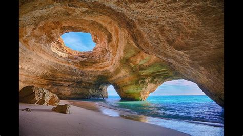 Amazing Benagil Sea Cave In Algarve Portugal Youtube