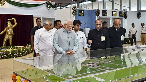 Pm Modi Inaugurates New Terminal Rajkot International Airport Gujarat