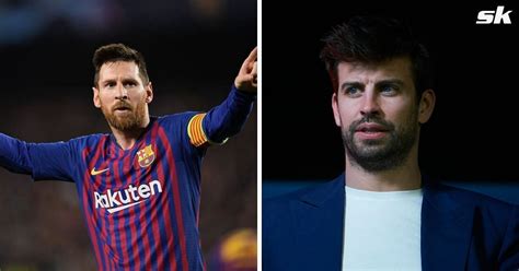 On A Sentimental Level Would Be Incredible Gerard Pique Gives His Take On Lionel Messi S